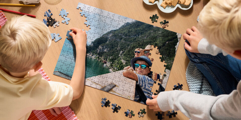 Spiele mit eigenem Foto selber machen. Ob Puzzle, Memory, Spielkarten oder Kuscheltiere mit Foto im Nu erstellt beim Migros Photo Service.