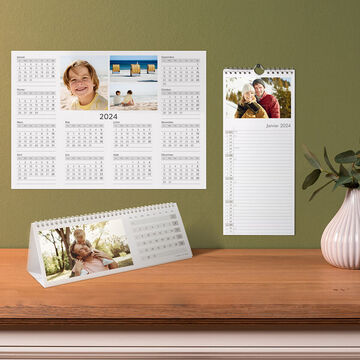 Mini calendrier de bureau, petit calendrier Floral de Style