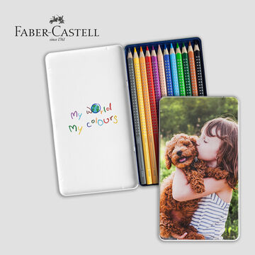 Faber-Castell Set di matite colorate in astuccio di metallo